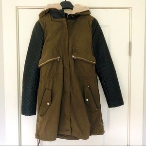 Zara Jackets & Coats - Zara Convertible Fur-lined Coat Zara Jackets & Coats - Zara Convertible Fur-lined Coat